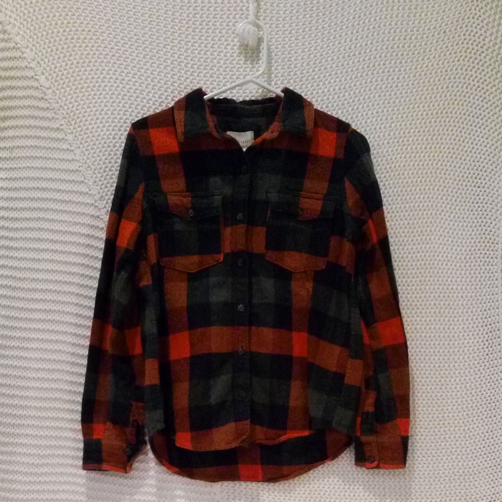 Forever 21 • Plaid Brick Red Lumberjack Flannel